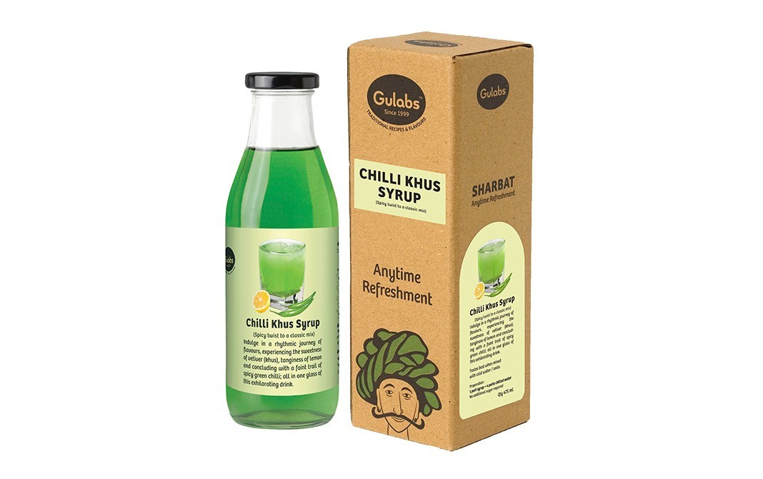 Gulabs Chilli Khus Syrup    Box  500 millilitre
